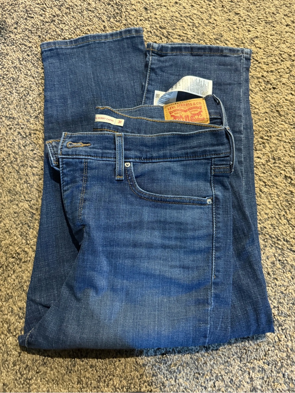Levi's Men's Dark Blue Skinny Jeans